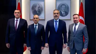 Fidan, Irak Türkmen Cephesi Başkanı'yla Görüştü